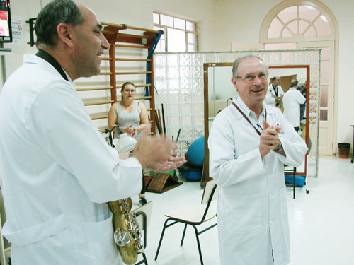 Benção do pastor ao paciente