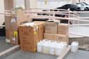 Hospital do Trabalhador recebe doação de máscaras, luvas e álcool em gel de empresa especializada em equipamentos de proteção individual, com intermédio da Superintendência Geral de Ação Solidária do Governo do Paraná