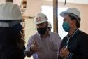 Secretário vistoria obras do Ambulatório Médico de Especialidades (AME) em Curitiba. 