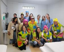 Em primeiro lugar os voluntários que atuam em unidades do Complexo Hospitalar do Trabalhador. que somaram 11.304 horas de trabalho, na participação do Pátria Voluntária