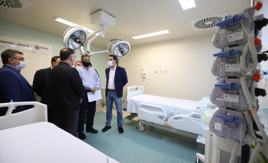 Governador inaugura seis leitos de UTI exclusivos para Covid-19 em hospital da Lapa
