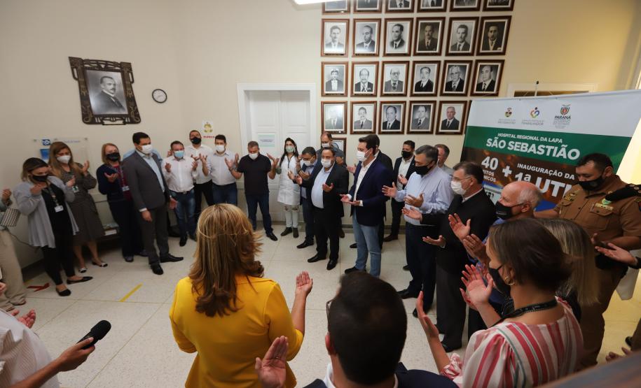 Governador inaugura seis leitos de UTI exclusivos para Covid-19 em hospital da Lapa