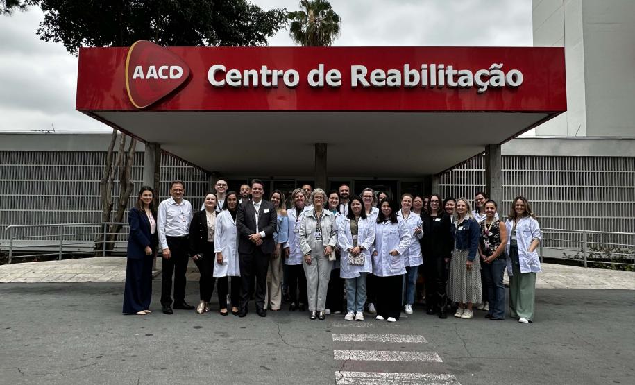 Cooperação técnica: equipe da Saúde do Paraná faz treinamento na AACD em São Paulo