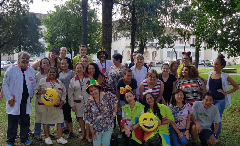 Em primeiro lugar os voluntários que atuam em unidades do Complexo Hospitalar do Trabalhador. que somaram 11.304 horas de trabalho, na participação do Pátria Voluntária