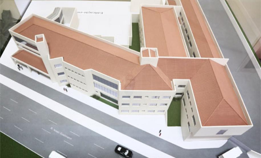 Vista superior do projeto